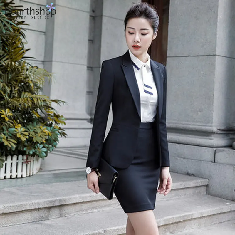 Business Lady Uniform Formal Pant Suits Female 2 Piece Office Set Women  Trousers Blazer Suits Clothes Work Wear 2022 Autumn 4XL - AliExpress  200000345