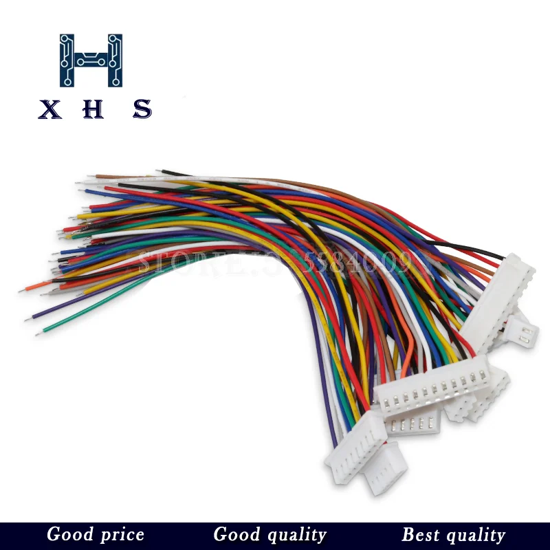 

100Pcs JST XH2.54 2/3/4/5/6/7/8/9/10/12 Pin Connector Plug Wire Cable 20cm Length