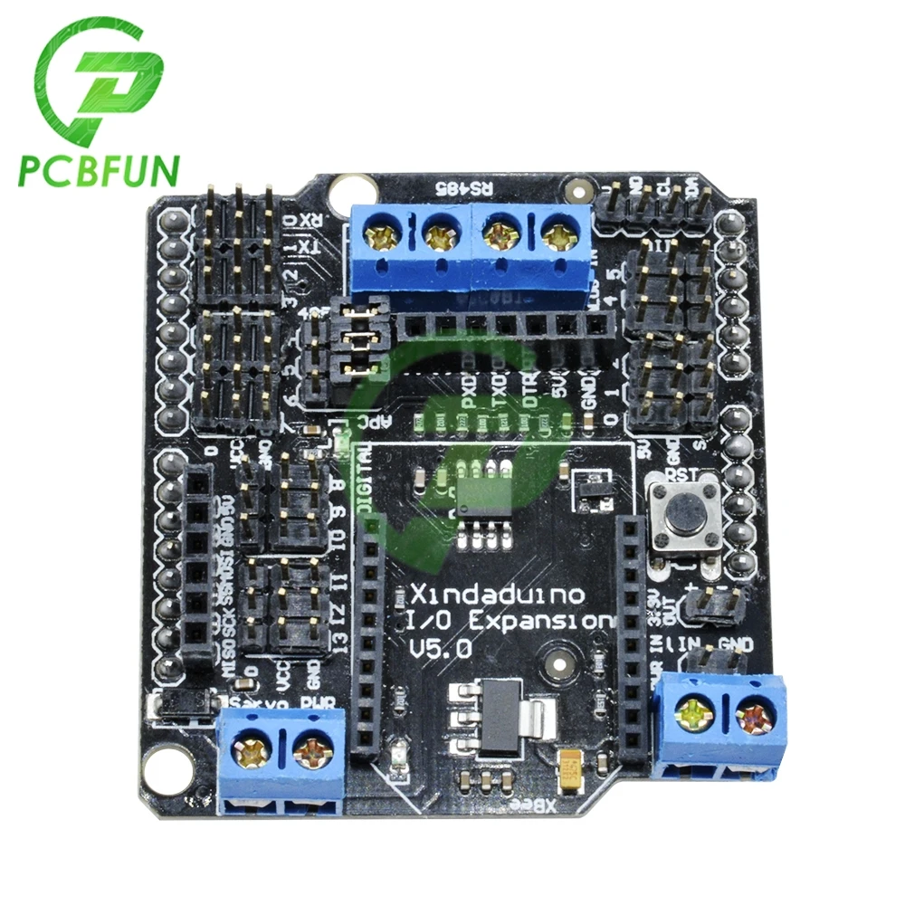 New I/O Expansion Shield V5 Xbee Sensor Shield SRS485 Bluetooth PWM for Arduino I/0 Sensor Expansion Board V5.0 for RS485 APC220