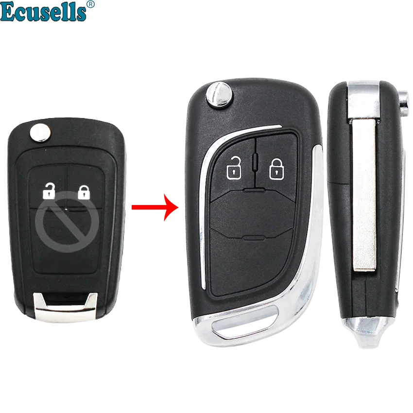 2 button blank remote Key Shell for Opel Astra J Zafira B Cascade Karl Zafira C Insignia Adam Astra J HU100 uncut