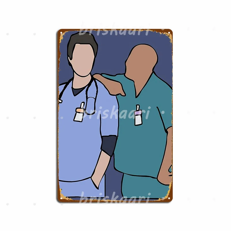 Jd And Turk Scrubs Metal Signs Club Create Club Bar Wall Decor Metal Posters