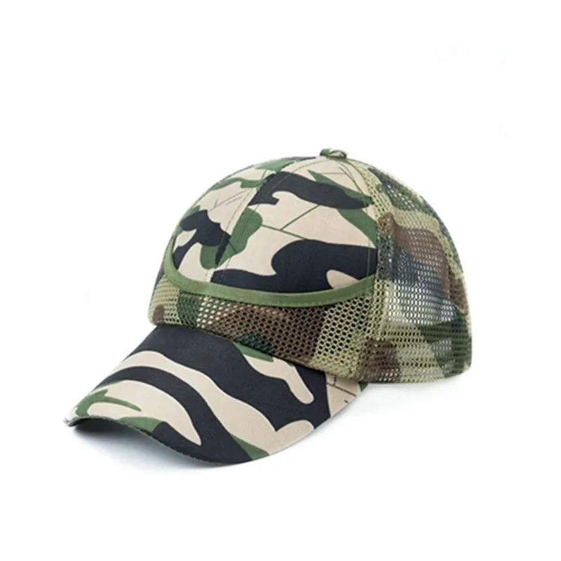 2-7Y Children Summer Mesh Baseball Caps Hip-Hop Cap Tide Sunscreen Adjustable Boys Girls Autumn Camouflage Hats