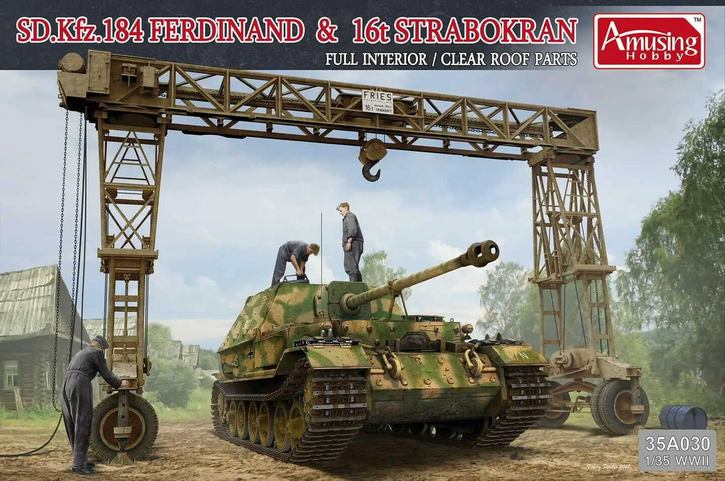 

AMUSING HOBBY 35A030 1/35 SD.KFZ.184 FERDINAND & 16T STRABOKRAN FULL INTERIOR