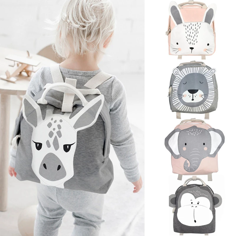 Mochila Animal de peluche de mono/Tigre/Koala para bebé, mochila escolar de juguete para niños, paquete de viaje al aire libre, mochila suave de