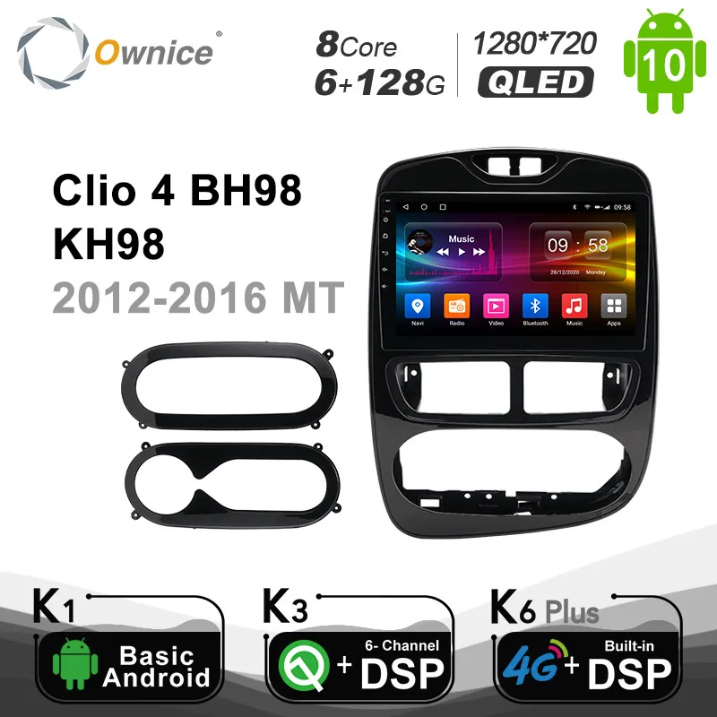 

Carplay PX6 6G + 128G Android 10,0 автомобильное радио GPS для Renault Clio 4 BH98 KH98 2012-2016 Navi GPS 4G LTE DSP SPDIF BT5.0 1280*720