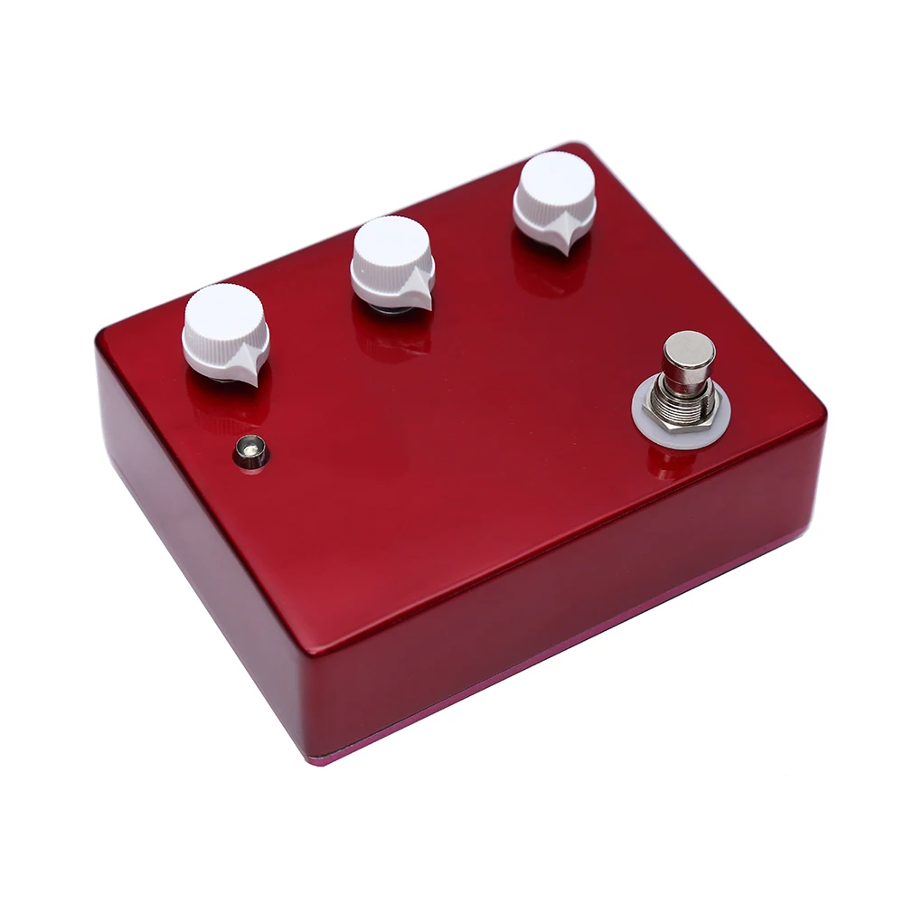 

Without Logo Klon Overdrive Effect Pedal Red Aluminum Enclosure With White Knob Guitara Pedal For Musical Instrument Accessories