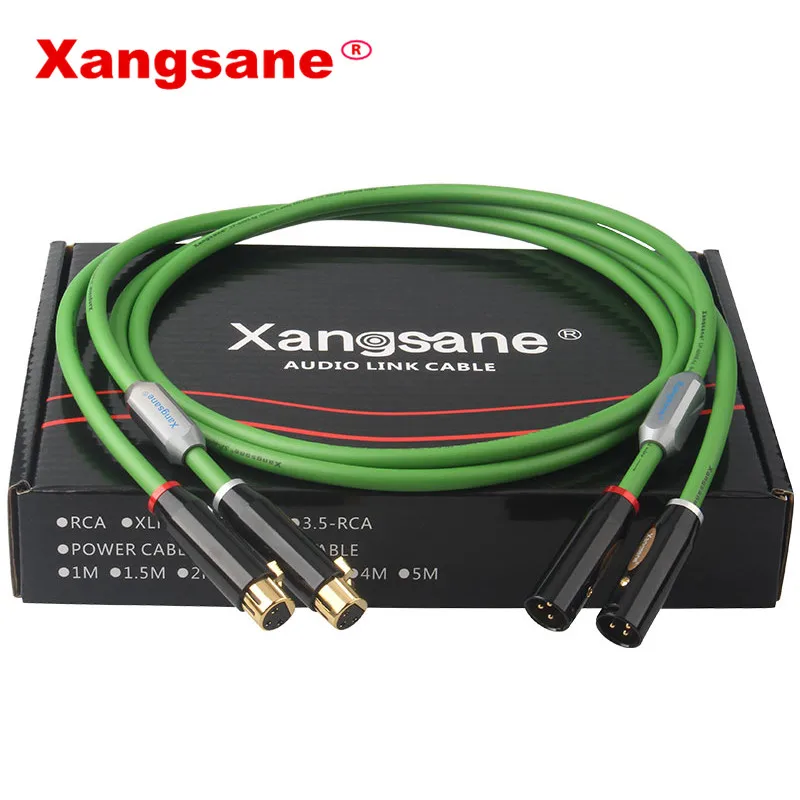 

Xangsane SP-6008Ag fever-grade silver-plated HiFi xlr cable audio balanced cable Cannon male and female audio cable