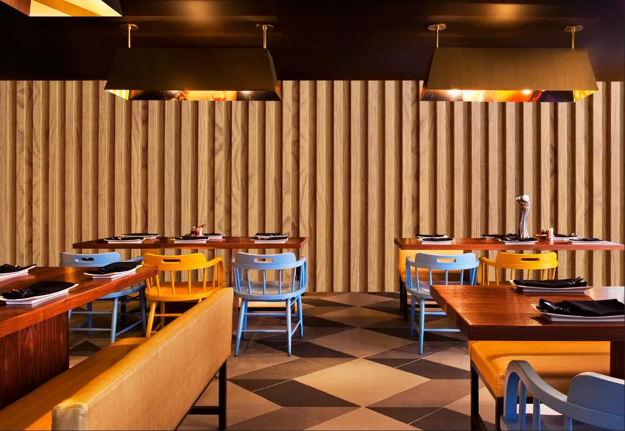 Custom Brown wood grain wallpapers for living room mural restaurant industrial retro board striped 3d wallpaper house decoration