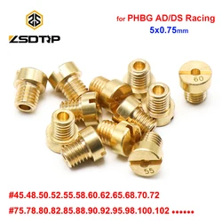 ZSDTRP 12pcs M5 Thread Replacement #30-#135 Carburetor Jets For Dellorto SHA PHBG Carb main Injector nozzle NC PHVA Pilot Jet