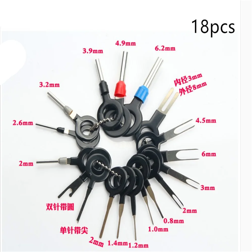 18PCS Car terminal removal key tool for Peugeot 308 508 2008 3008 4008 6008 301 206 307 406 407 207 208 408