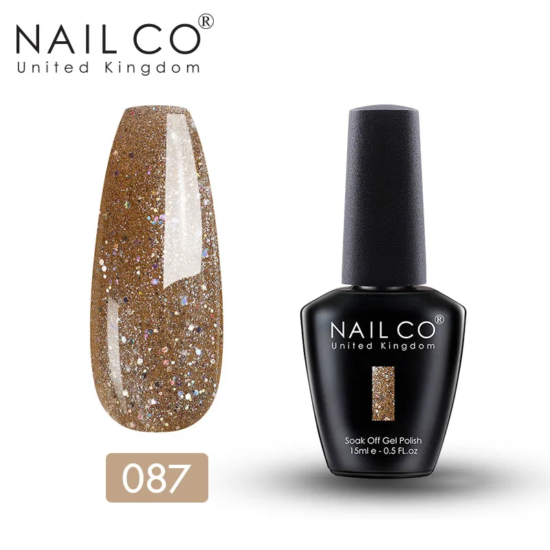 NAILCO nagellak 15 ml Kerst Groen Rood Goud Kleur Serie UV/LED Nagels Gel Ontwerp Nail Art Glitter manicure Top Base Coat