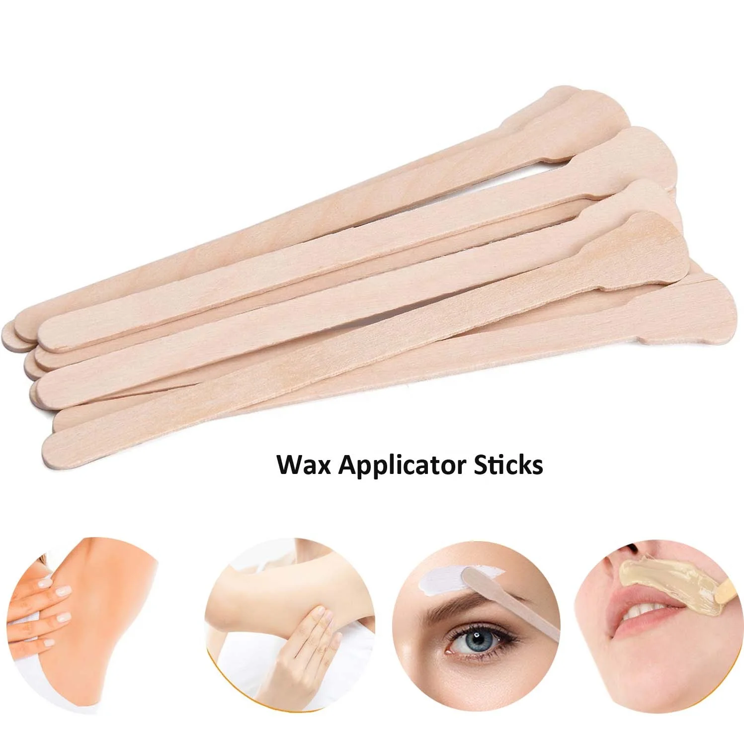 Disposable Eye Beauty Fairy Stick Beauty Waxing Spatula Wax Spatulas Wooden