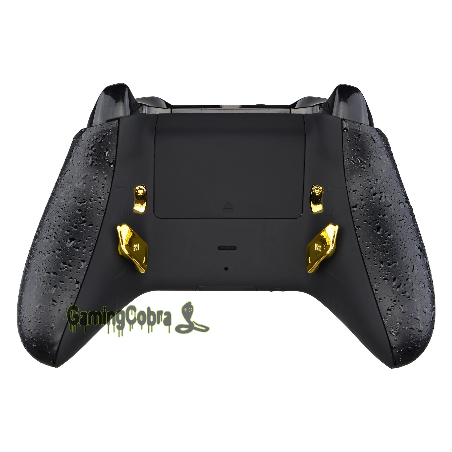 Pulsanti di ricambio lucidi oro cromato estremo K1 K2 pagaie per Controller Xbox One S / X Remap elevato e Kit di arresto grilletto