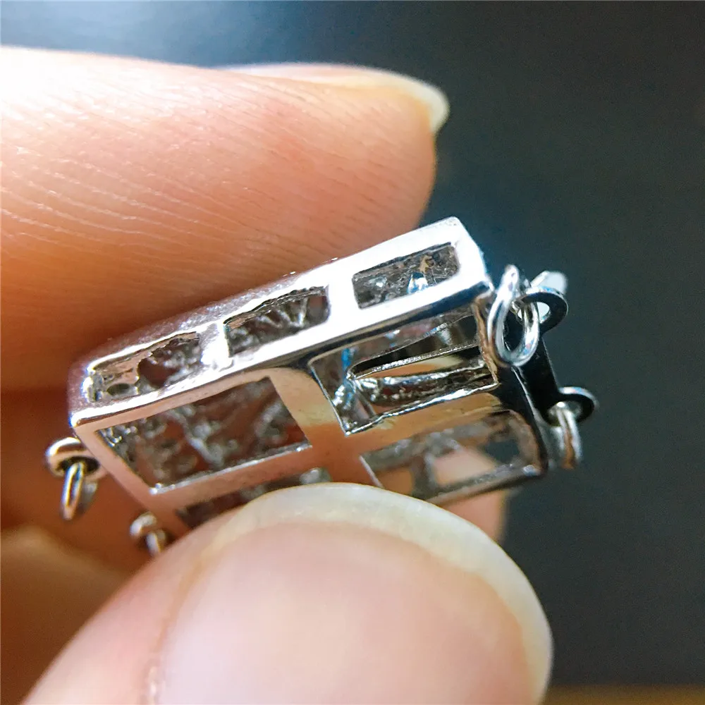 Wholesale DIY Natural Stones Beads Jewelry Making Accessories Silver/Gold Metal Connector Clasps Findings