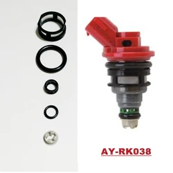 Auto part  fuel injector rebuild kits for Nissan SR20 oem 16600-53J00 rubber o ring filter pintle cap  AY-RK038 with 10SETS