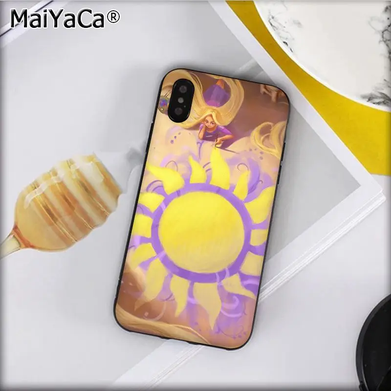 MaiYaCa Tangled princess sun moon Phone Cover for Apple iphone 11 pro 8 7 66S Plus X XS MAX 5S SE XR Cases fundas