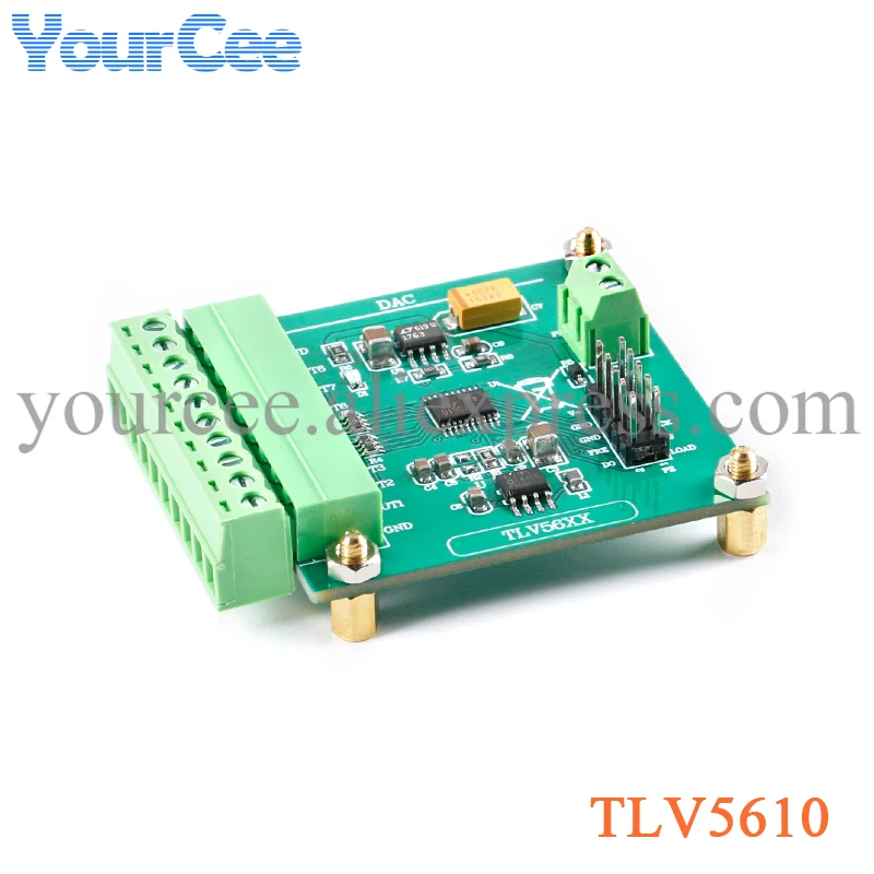 

TLV5610 Octal Serial DAC Module Digital to Analog Conversion Function Demo Board 6~8V