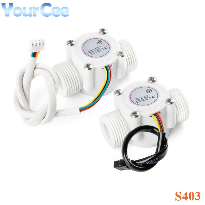 Water Flow Switch Sensor Liquid Circulation Pump Automatic S403 Hall sensor DC 5V-24V 3Wires 4Wires