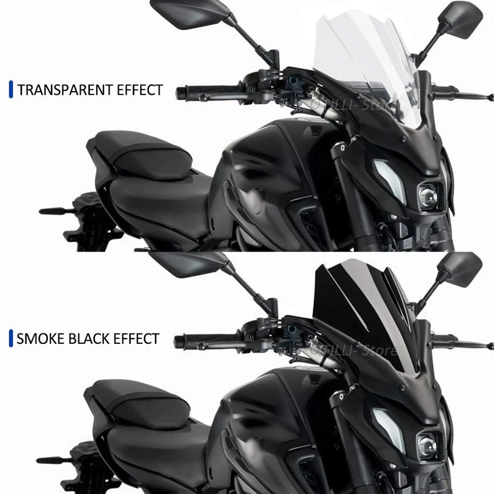 New Motorcycle WindScreen Windshield Fairing Deflector Cover Wind Deflector Visor  For Yamaha MT-07 2021- MT07 MT 07 mt07 2021