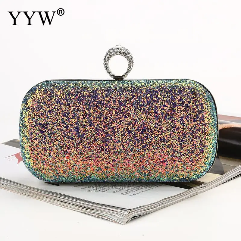 Sequin Evening Clutch Bag Women'S Crossbody Shoulder Bags Party Banquet Clutches Fashion Mini Lady Wedding Glitter Purse Wallets