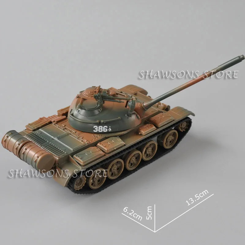 Juguete de modelo militar de Metal fundido a presión, escala 1:43, tanque de batalla principal soviético, T-55 T55 MBT, réplica en miniatura coleccionable