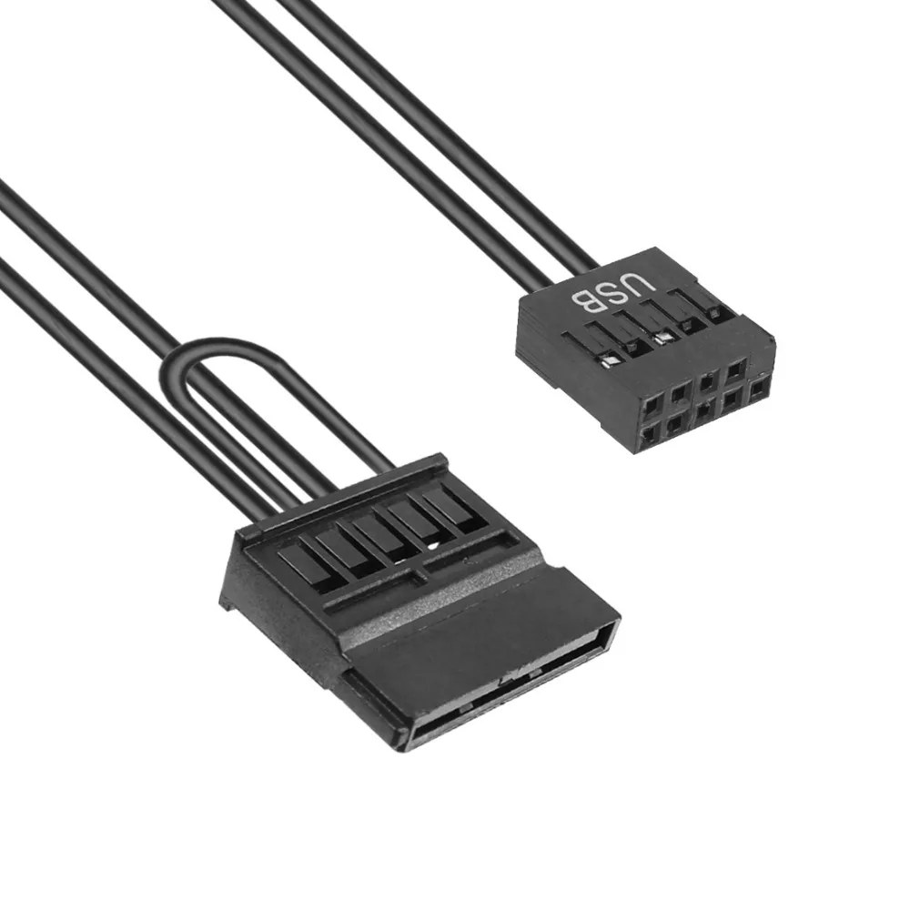9 Pin USB Adapter to SATA SSD 2.5 Inch SSD Power Supply Cable for ITX Motherboard Main Board Notebook 30CM