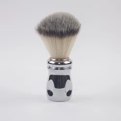 ArtSecret-brocha de afeitar de alta calidad para hombres, pelo de nailon, mango de Metal chapado, barbería, regalos originales