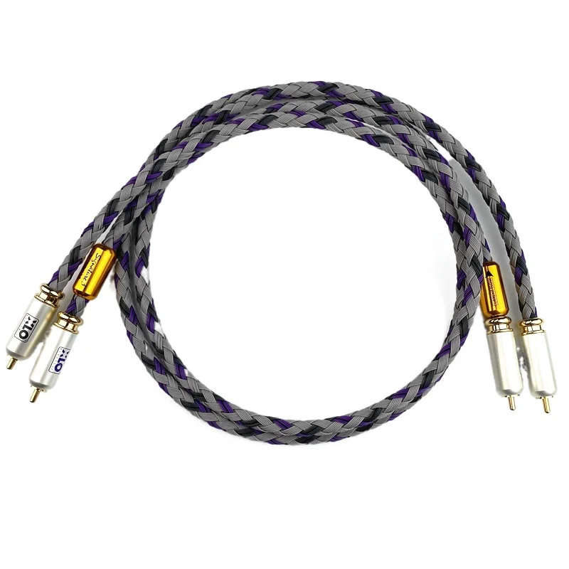 Kabel Audio HIFI XLO Signature S3-1 Singled-berakhir HiFi interkoneksi kabel RCA dengan konektor Jack RCA berlapis emas