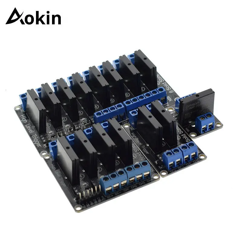 1 Piece 1 2 4 8 Channel 5v Dc Relay Module Solid State High Level Ssr Avr Dsp For Arduino