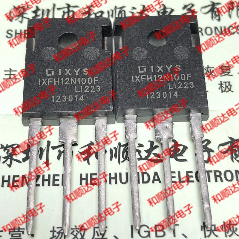 

10pcs / lot IXFH12N100F new stock TO-247 1000V 12A