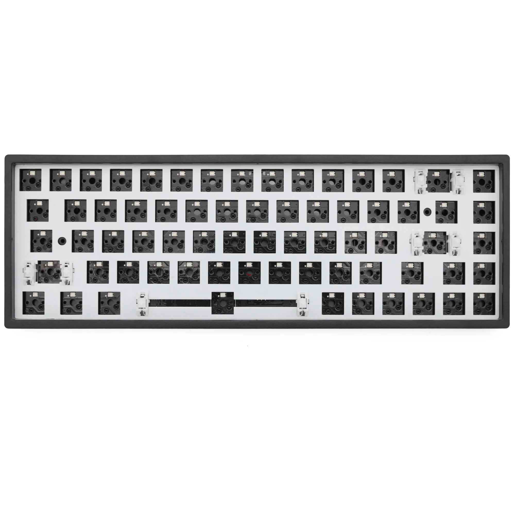 

Keyhome KH68 kit 68 key dual mode Bluetooth 5.0 Mechanical Keyboard 65% lighting effect RGB switch led type c software macro pcb