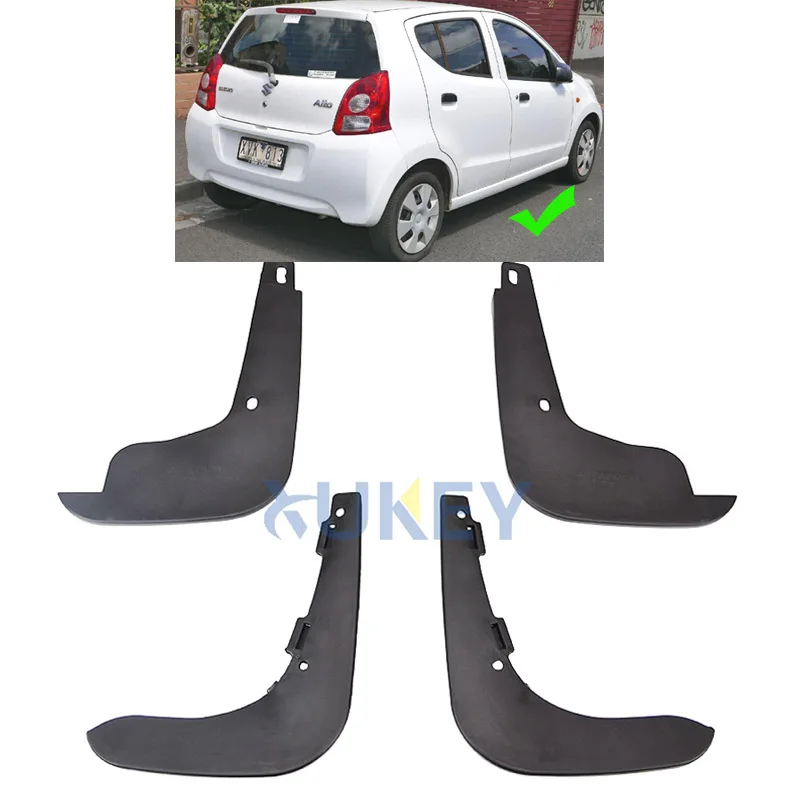 Lembi di Fango auto Per Suzuki Alto / A-Star Nissan Pixo 2009-2015 Paraspruzzi Paraspruzzi Mud Flap parafanghi 2010 2011 2012 2013 2014