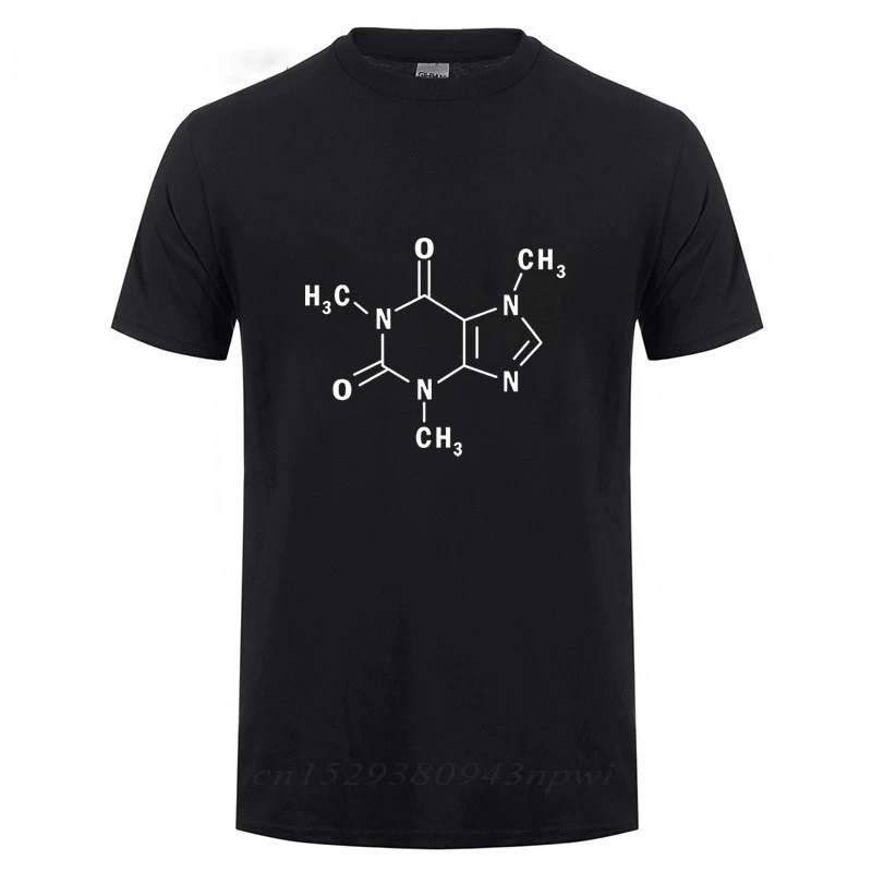 Molecular Formula Science Chemistry T-shirt Men Summer Short Sleeve Cotton T Shirt 2024 New Tshirts Men