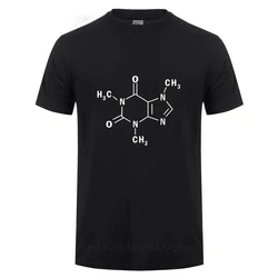 Molecular Formula Science Chemistry T-shirt Men Summer Short Sleeve Cotton T Shirt 2024 New Tshirts Men