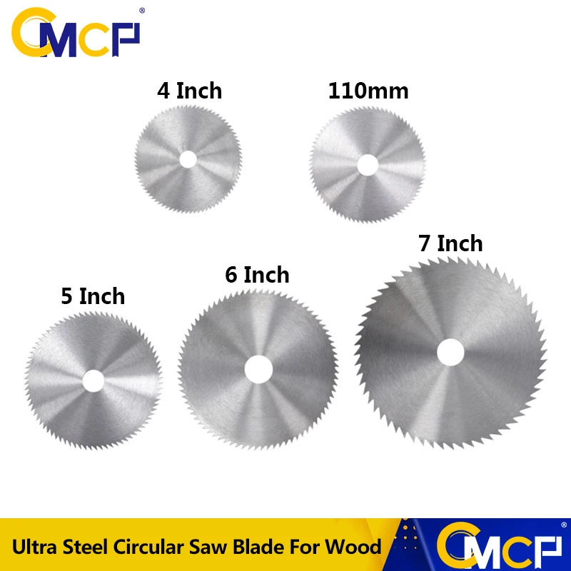 CMCP 4-7Inch Ultra Thin Steel Circular Saw Blade For Wood Bore Diameter 16/20/25mm Cutting Disc For Rotary Tools Cutting Wheel