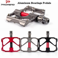 PROMEND MTB/Road Bike Carbon Fiber Pedals 16 pin Anti-slip CNC aluminum Ultralight MTB Bicycle Big Foot Pedals 3 Bearings Pedal