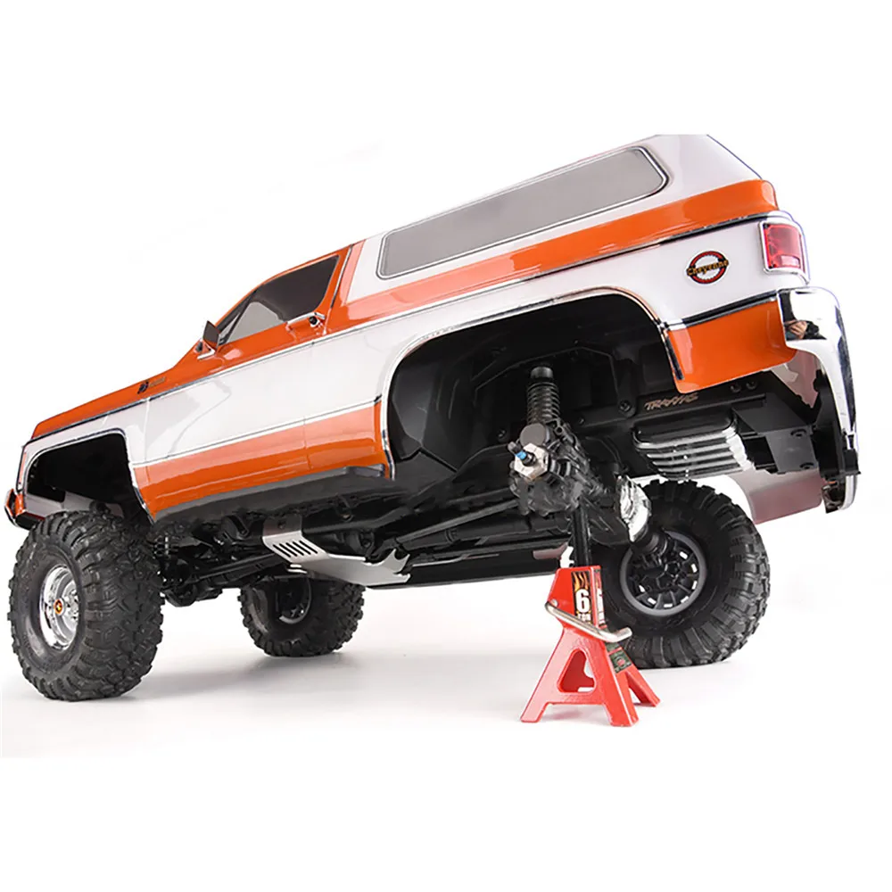 Universal Rear Chassis Guard Shell Rear Floor w/ Fuel Tank For 1/10 TRX4 Defender Blazer Bronco G500 82016 82034 RC Crawler Car