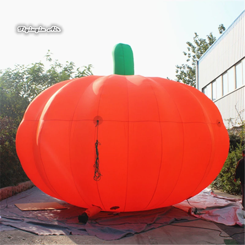 Giant Outdoor Halloween Inflatable Smiling Pumpkin Head Model Air Blown Punpkin Balloon For Night Club And Party Decoration