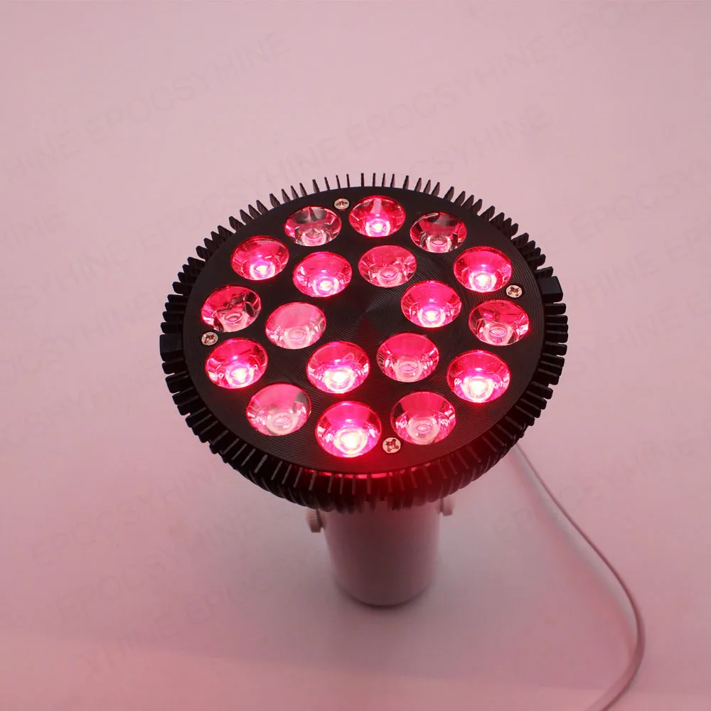 54W LED Red Light Therapy Lamp Anti-aging PAR38 Bulb 660nm Red Light Near Infrared 850nm, Red Light Grow LED