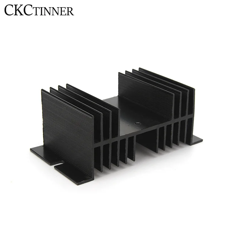 1pcs Aluminum Single Phase Solid State Relay SSR Heat Sink Base Small Type Heat Radiator Wholesale Hot for 10A to100A