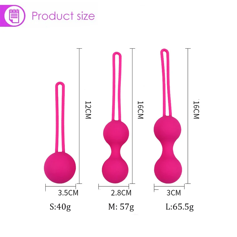 Safe Silicone Vagina Balls Vibrators for Women Sexy Toys Kegel Balls Ben Wa   Balls Vagina Tighten Exercise Sex Toys for Womams