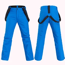 Pantalones de esquí para hombre y mujer, pantalón grueso a prueba de viento, impermeable, cálido, para Snowboard, deportes de invierno