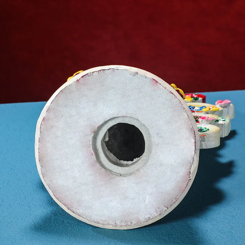 30cm Tibetan Supplies Eight Auspicious Symbol Duoma Shizi Collective Resin Home/Temple Putting Decorate Crafts