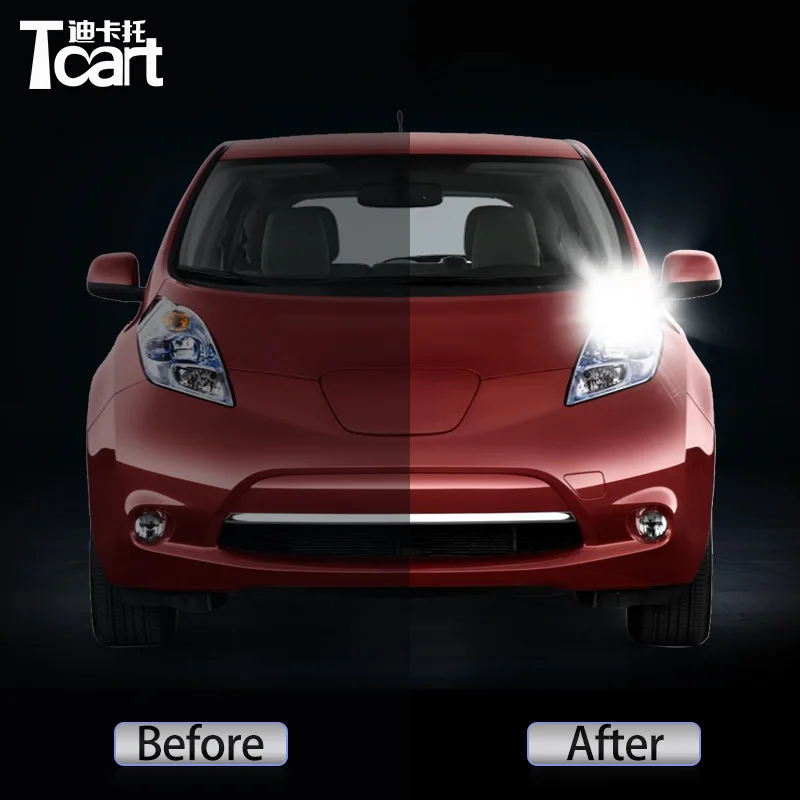 Tcar Car accessories T25 for Nissan Leaf (ZE0) 2011 2012 2014 2016 2017 Led Daytime Running Light turn drl 2in1 Driving safety