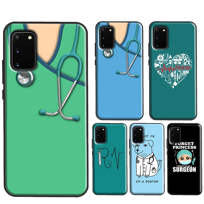 Funny Nurse Doctor Nursing Fundas For Samsung Galaxy S21 Ultra S22 S20 FE S8 S9 S10 Note 10 Plus Note 20 Ultra Case