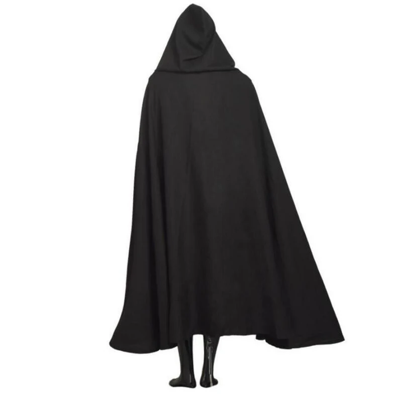 1 Stück Schwarz MITTELALTERLICHER KRIEGER Cosplay Kostüm TEMPLAR RITTER Umhang Robe