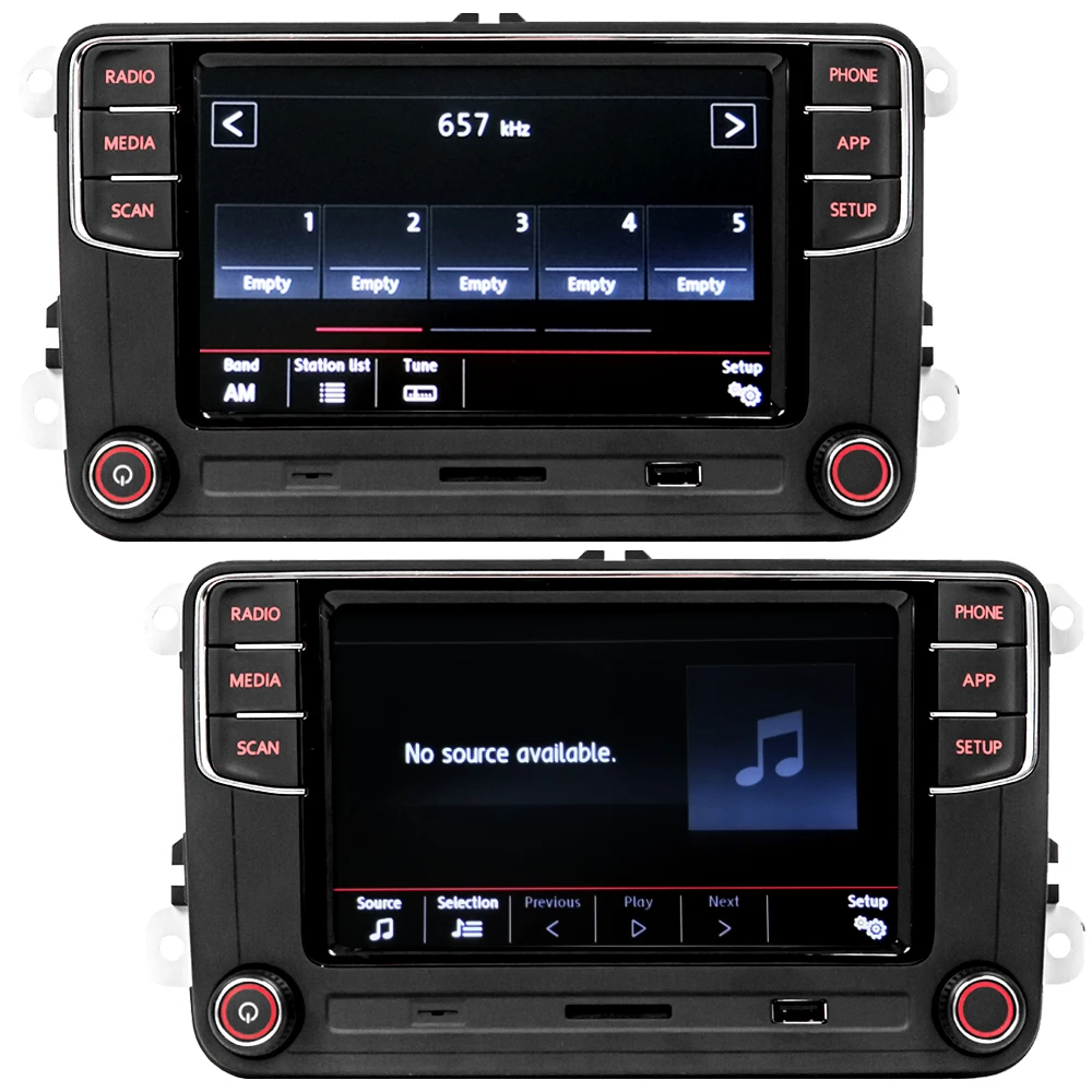 SCUMAXCON Car Stereo Radio RCD330 360 PRO2  Android Auto Carplay BT SD USB For VW Golf Caddy Tiguan Touran Jetta CC Eos Passat