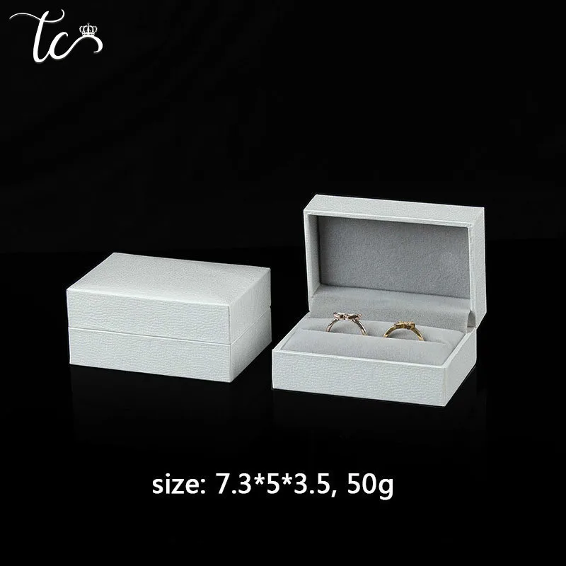 Contenedor de anillo, soporte para collar, Cajas de Regalo de exhibición de joyería, caja de pulsera, caja de joyería de aniversario de boda de compromiso