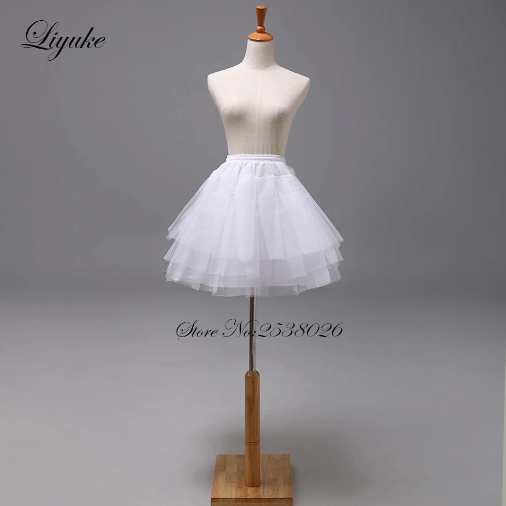 Liyuke Picture White Color 5 Kinds  Wedding Petticoat Used For A Line& Mermaid Wedding Dress  Enagua nupcial