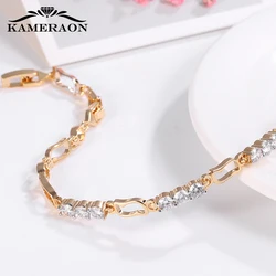 New Arrivals women fashion bracelets  with stones Shiny AAAAA CZ Crystal friendship female wrist bracelet